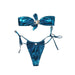 Glossy Split Bikini Set for Women – Quick-Dry, Backless & High Elasticity Swimwear - Magellan Fashion Shop