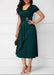 Independent Station Fashion Elegant Asymmetry Large Skirt V-neck Dress Party Evening Dress - Magellan Fashion Shop