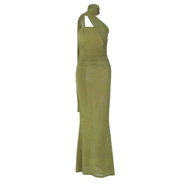 Street Style Slim-fit Long Ribbon Dress Women - Magellan Fashion Shop
