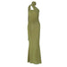 Street Style Slim-fit Long Ribbon Dress Women - Magellan Fashion Shop