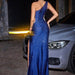 One-shoulder Elegant Rhinestone Split Party Evening Dress - Magellan Fashion Shop