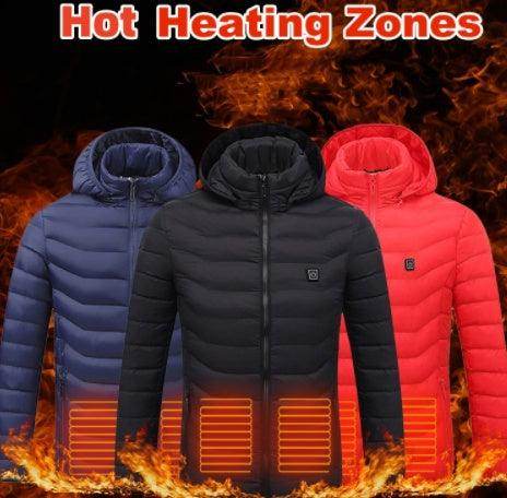 Heated Jacket Coat USB Heating Vest Men's Clothes Winter - Magellan Fashion Shop