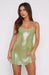 Women's Slim-fitting Back Shaping Off-the-shoulder Split Suspender Dress - Magellan Fashion Shop