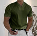 Summer Short Sleeve Shirt Men Fitness Plus Size Sports T-Shirt Elastic Cotton Pocket - Magellan Fashion Shop
