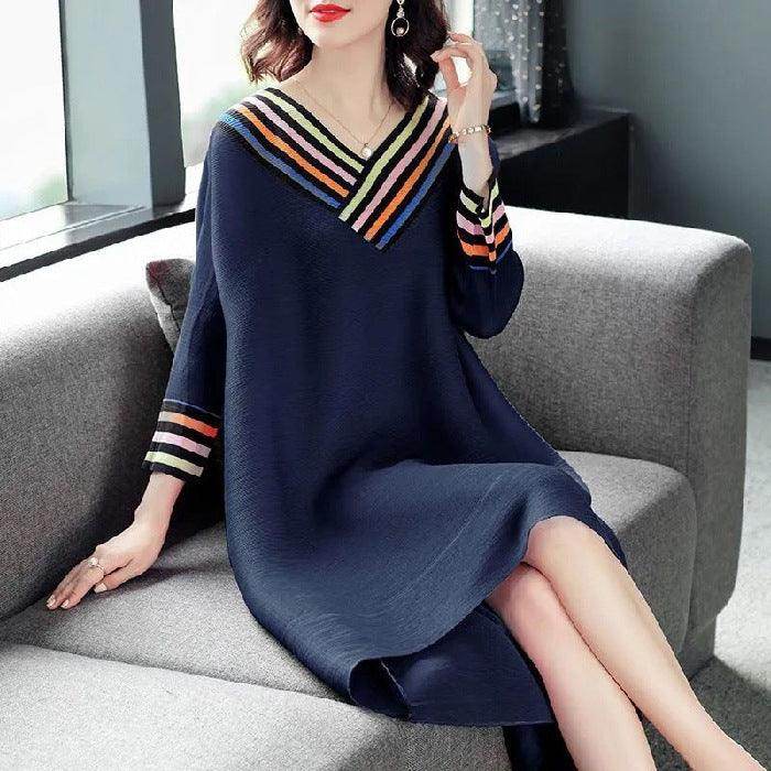Summer New Loose Cotton Cropped Sleeves Dress Women - Magellan Fashion Shop