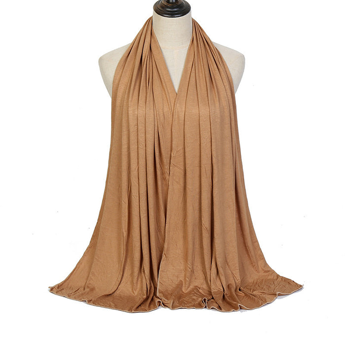 Solid Color Cotton Warm Shawl