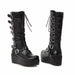 New wedged belt buckle middle boot for women - Magellan Fashion Shop