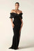 Women's Off-shoulder Split Ruffle Hip Dress - Magellan Fashion Shop
