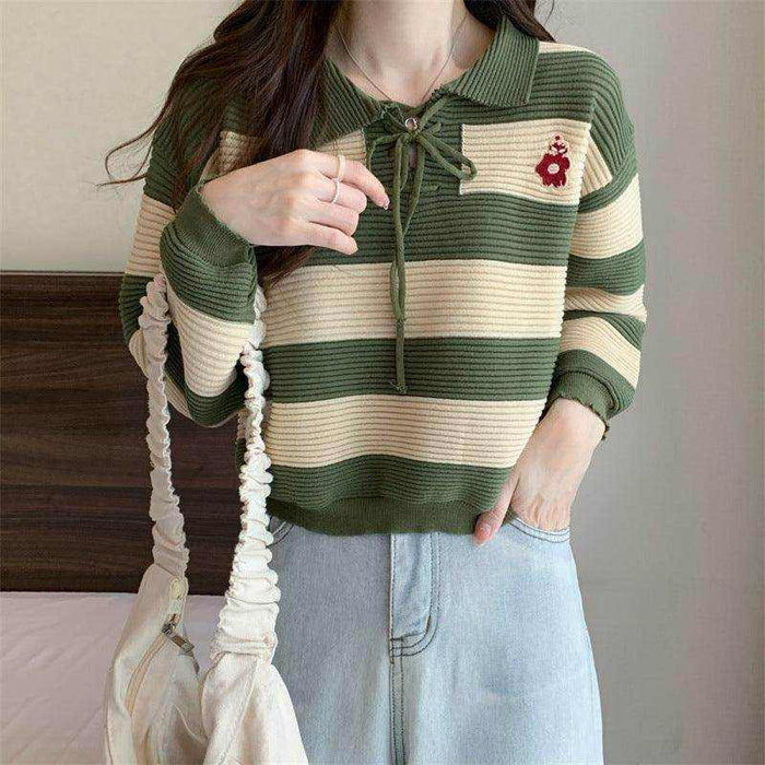 Autumn New Fashion Striped Clothes for Women – Trendy, Comfortable, and Versatile Wardrobe Essential - Magellan Fashion Shop