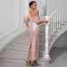 Dress One-shoulder Chiffon Stitching Sequined Dress - Magellan Fashion Shop