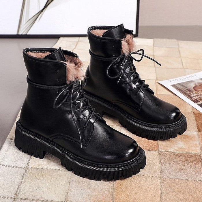 Autumn and Winter Rabbit Fur Warm Boots – Non-Slip and Cozy Footwear for Men and Women" - Magellan Fashion Shop