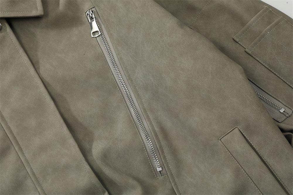 American Retro Clothing Leather Coat - Magellan Fashion Shop