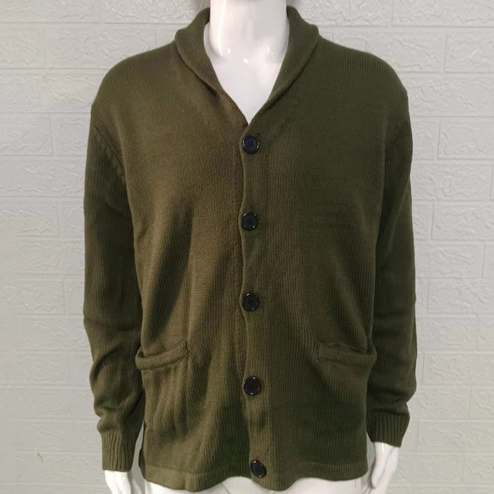 Autumn And Winter Solid Color Long-sleeved Coat