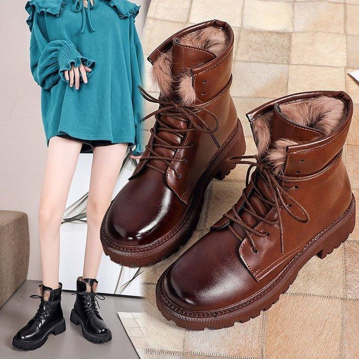 Autumn and Winter Rabbit Fur Warm Boots – Non-Slip and Cozy Footwear for Men and Women" - Magellan Fashion Shop