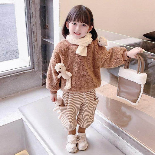 Two-piece Korean-style Warm Sweater For Children And Middle-aged Children - Magellan Fashion Shop