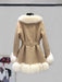 Leather Coat Suede Fur Integrated Mid-length - Magellan Fashion Shop