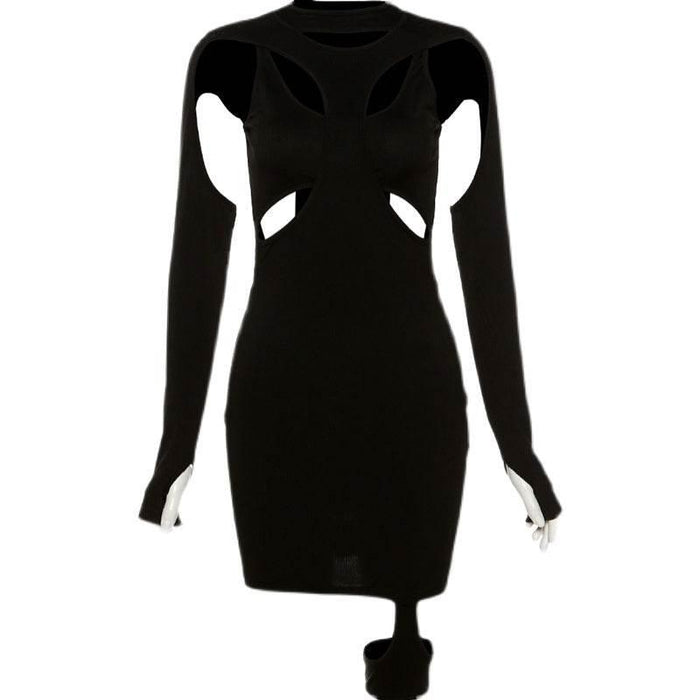 Hot Girl Hollow Out Short Package Hip Skirt Outerwear - Magellan Fashion Shop