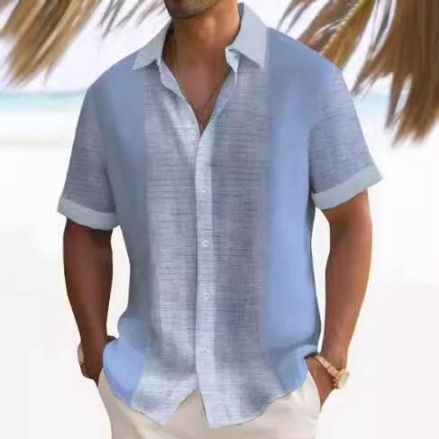 Beach Striped Shirt Sleeve Men - Magellan Fashion Shop