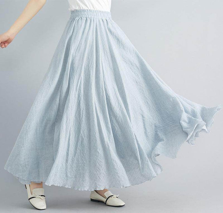 Lady Literature Plus Size Cotton And Linen Skirt - Magellan Fashion Shop