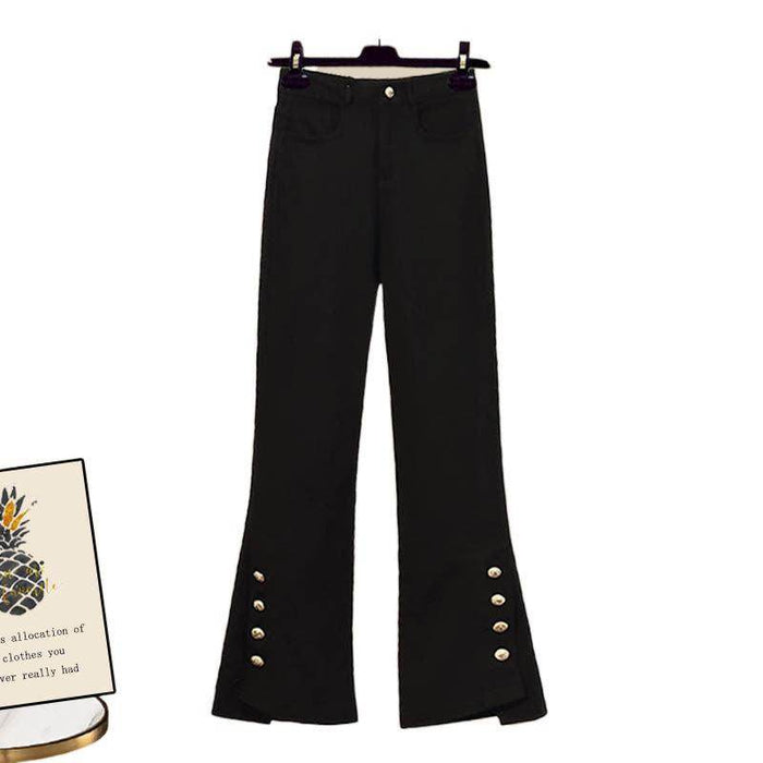 Retro Design Suit Jacket Skinny Jeans Two-piece Set - Magellan Fashion Shop