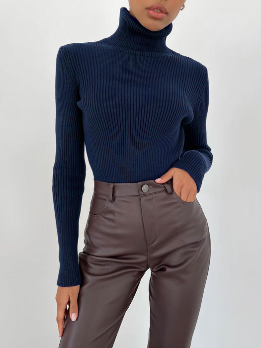 Turtleneck Sweaters Bottoming Shirt