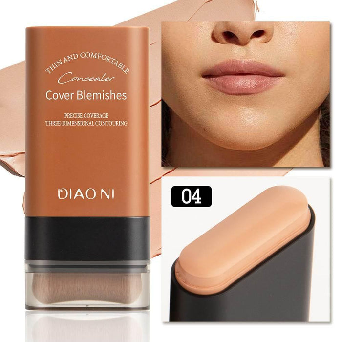 DIAONI With Brush 5 Colors 20g Moisturizing Light Transparent Concealing Foundation - Magellan Fashion Shop