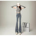 Retro Light Color Slightly Flared Jeans - Magellan Fashion Shop