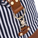 Striped Portable Messenger Travel Bag Travel Bag - Magellan Fashion Shop