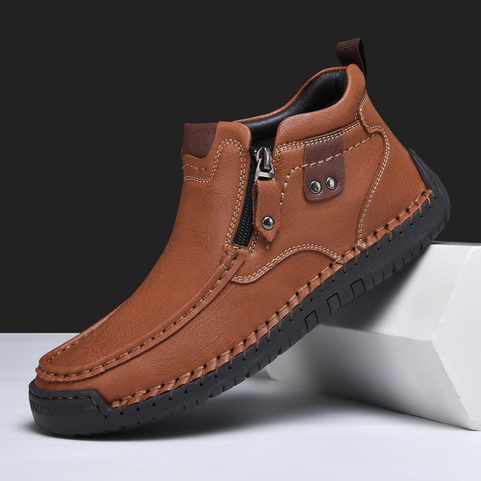 Slip-on Men's Short Boots Fashion