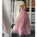 Evening Gown Prom Irregular Spaghetti-strap Mesh Long Dress - Magellan Fashion Shop
