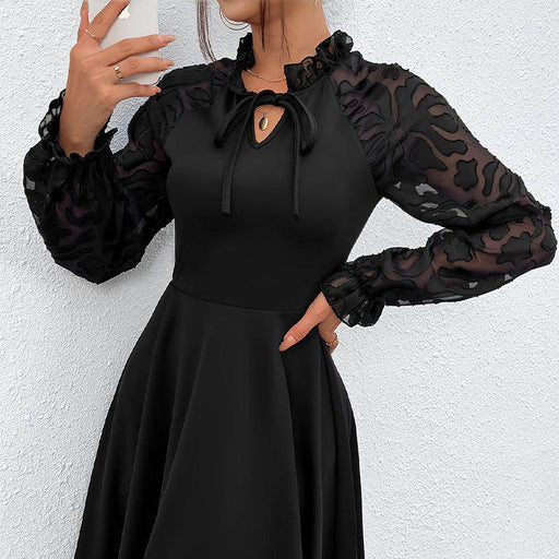 Design Lace Long Sleeve Dress Tether - Magellan Fashion Shop