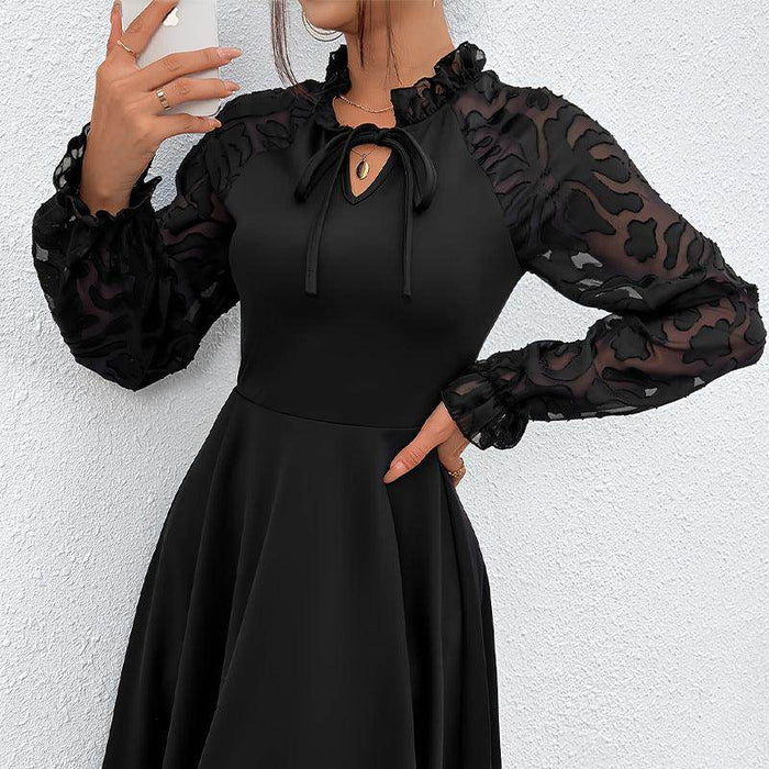 Design Lace Long Sleeve Dress Tether - Magellan Fashion Shop