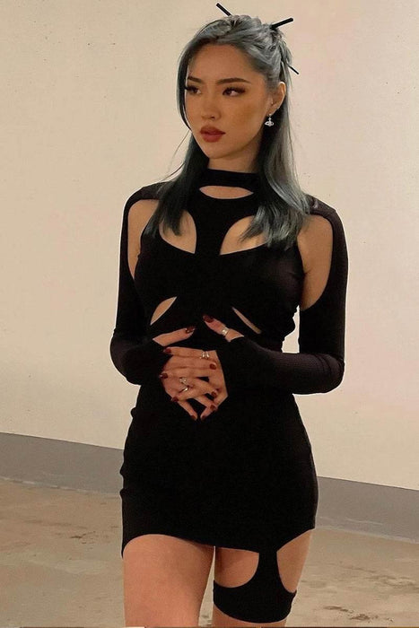 Hot Girl Hollow Out Short Package Hip Skirt Outerwear - Magellan Fashion Shop
