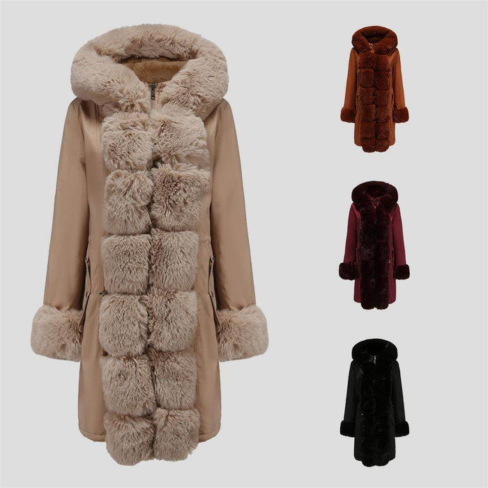 Fur Collar Sleeve Parka - Magellan Fashion Shop