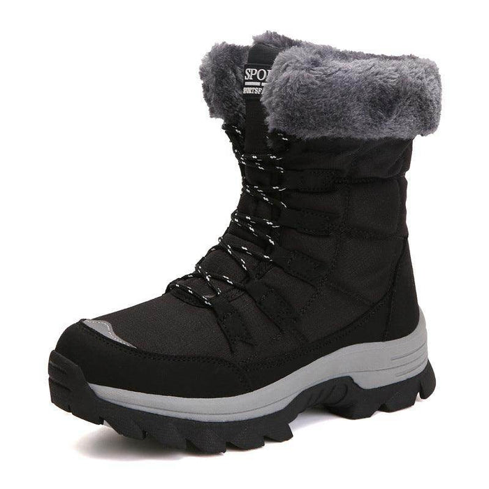 Velvet Warm Cotton Snow Boots High Cotton-padded Shoes - Magellan Fashion Shop