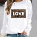 Women's Minimalist Round Neck Casual Printed Sweatshirt - Magellan Fashion Shop