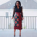 Women's Printed High Waist Hip Skirt Elastic Slim Fit - Magellan Fashion Shop