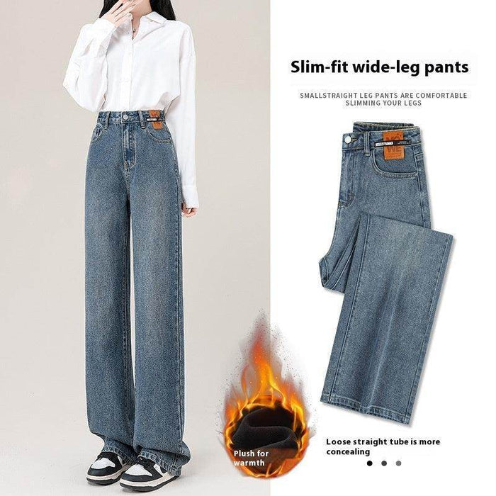 Autumn And Winter Narrow Loose Straight Jeans For Women - Magellan Fashion Shop