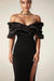Women's Off-shoulder Split Ruffle Hip Dress - Magellan Fashion Shop