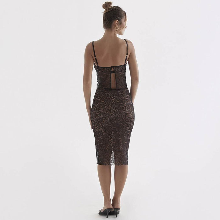 Women's Lace Sling Slim Fit Two-piece Suit - Magellan Fashion Shop