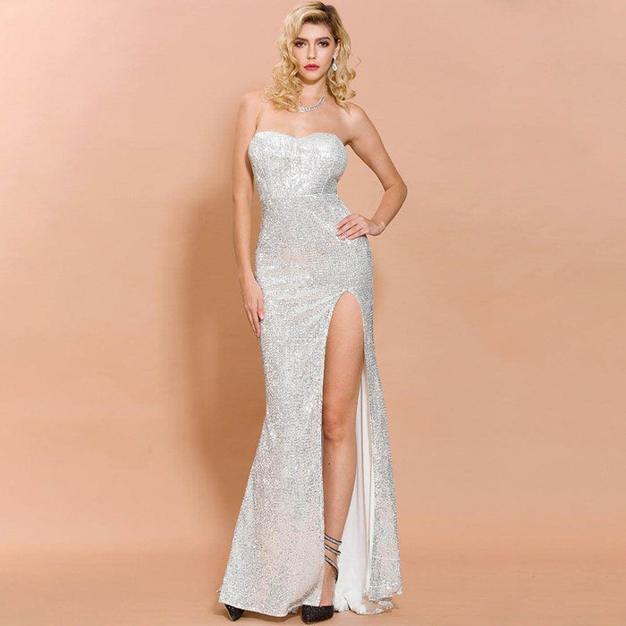 Fashion Split Elegant Annual Party Evening Dress - Magellan Fashion Shop