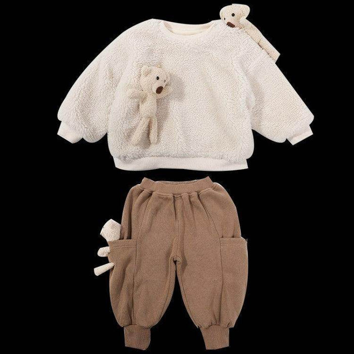 Two-piece Korean-style Warm Sweater For Children And Middle-aged Children - Magellan Fashion Shop