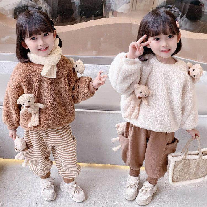 Two-piece Korean-style Warm Sweater For Children And Middle-aged Children - Magellan Fashion Shop