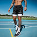 Men's Simple American Quick-drying Running Double-layer Sports Shorts - Magellan Fashion Shop