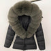 Short Women's Thickened Slim Fit Waist-tight Fur Down Jacket - Magellan Fashion Shop