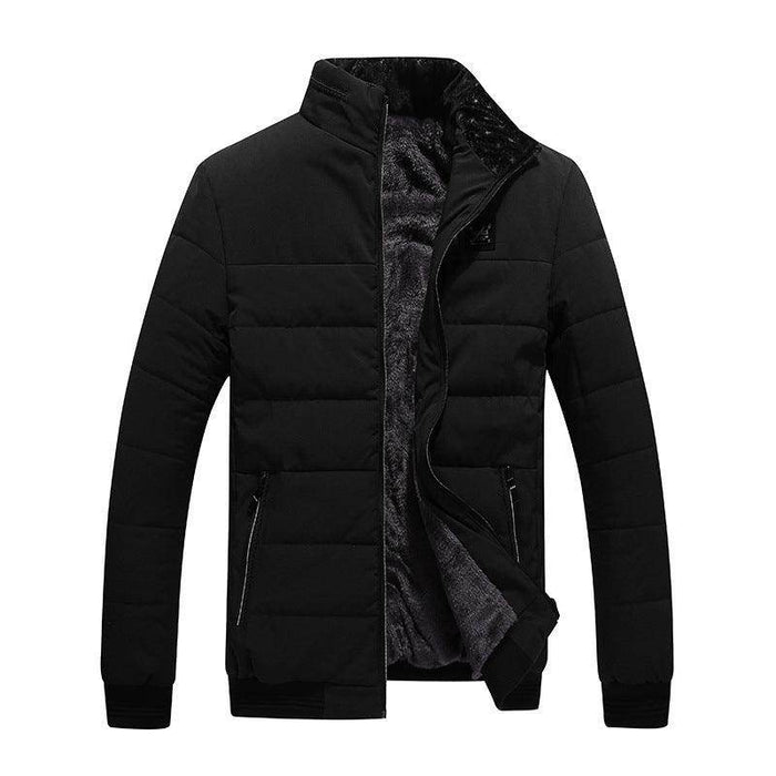 Men's Cotton Clothing Fleece-lined Cotton-padded Jacket - Magellan Fashion Shop