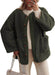 Women's Warm Winter Collarless Jacket - Magellan Fashion Shop