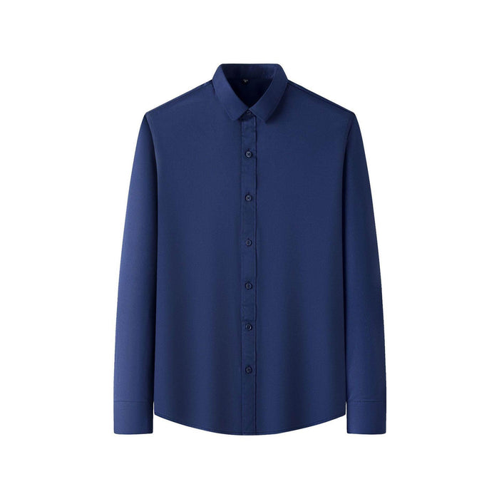 Plus Size Full Elastic Force Shirt Men's Long Sleeve - Magellan Fashion Shop