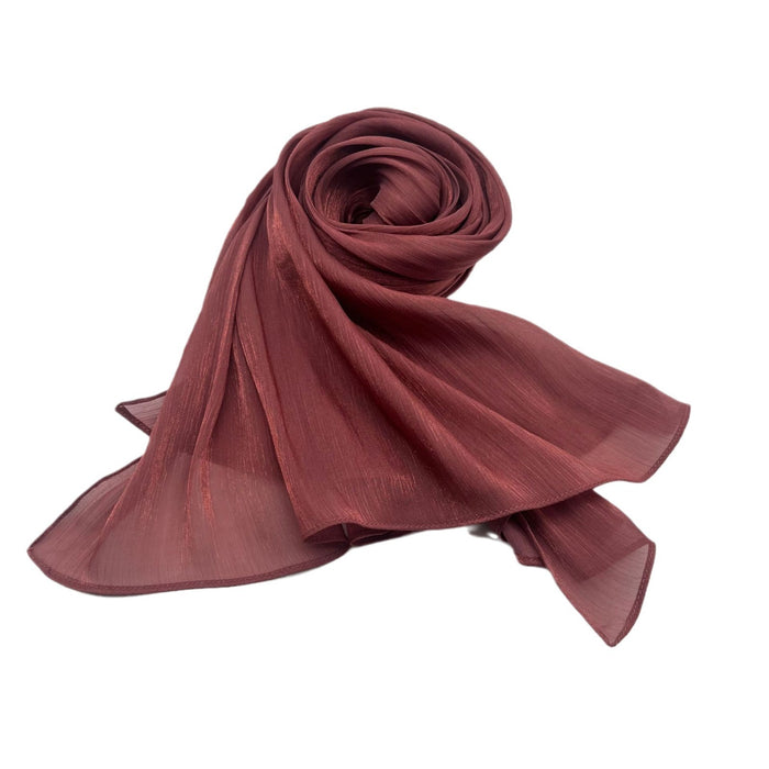 Shiny Satin Scarf Malay Scarf
