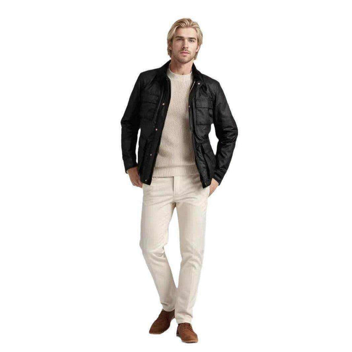 Fashion Solid Color Zipper Jacket Jacket Men - Magellan Fashion Shop